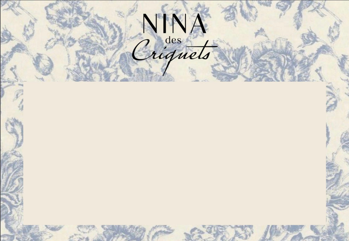 Carte Cadeau Nina des Criquets